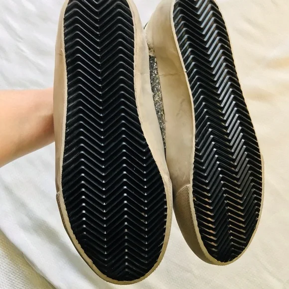 Golden goose mid star Silver Glitter High-Top Sneakers with Pink Star - Picture 11 of 16